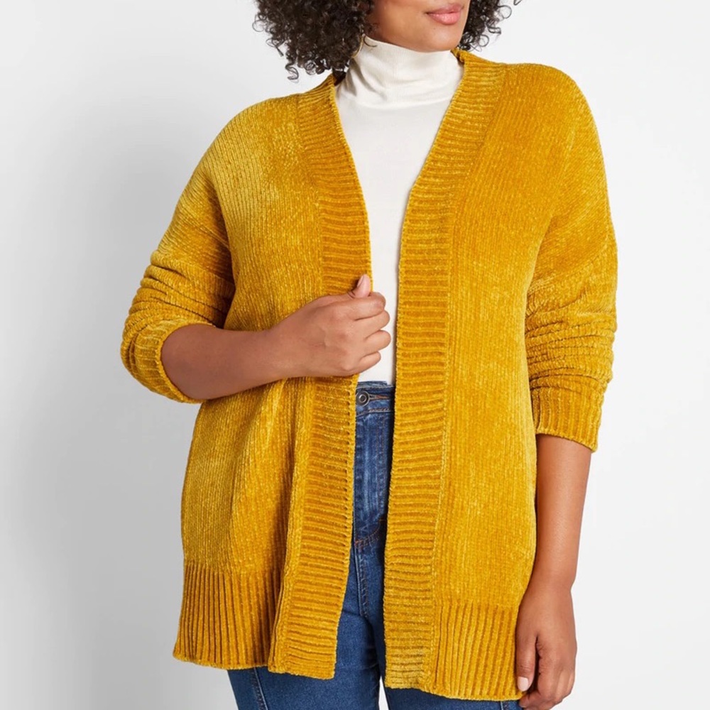 ModCloth All About Hue Chenille Cardigan